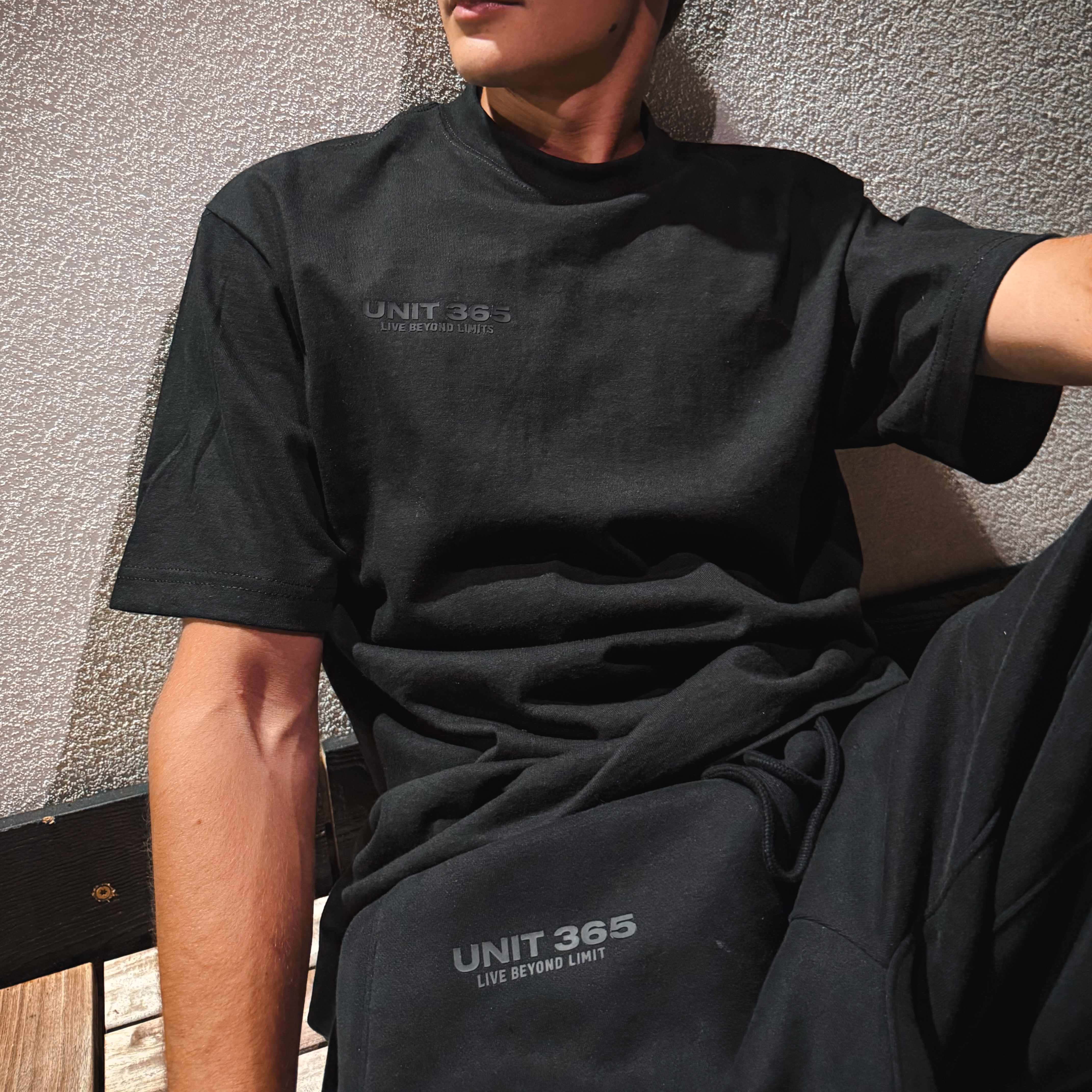 UNIT 365 Signature Tee shown on-body